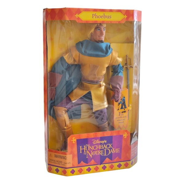 Disney The Hunchback Of Notre Dame Phoebus Poseable Action Figure With Armor & S - Picture 1 of 8